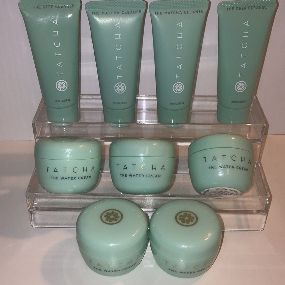 Tatcha The Water Cream & Matcha Cleanse Skincare Lot NEW